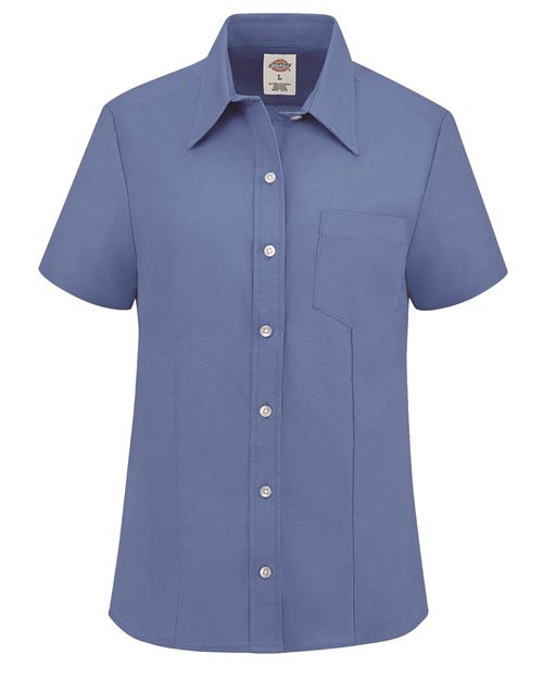 Custom Embroidered - Dickies - Women's Short Sleeve Stretch Oxford Shirt - S254