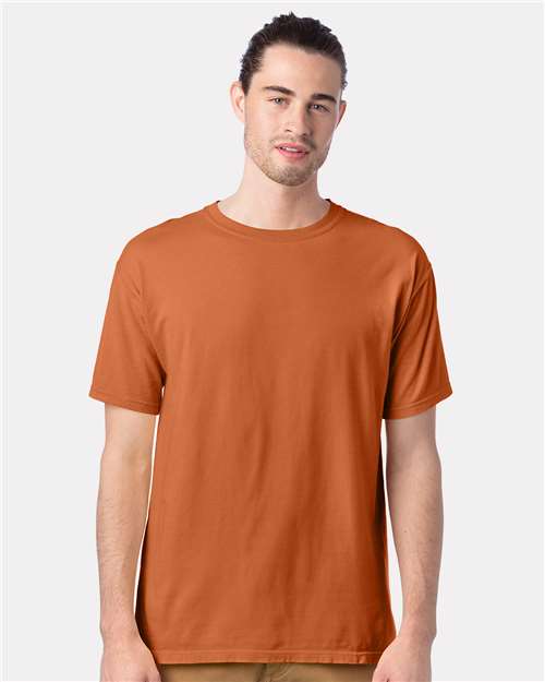 Custom Embroidered - ComfortWash by Hanes - Men's Garment-Dyed T-Shirt - Texas Orange - GDH100