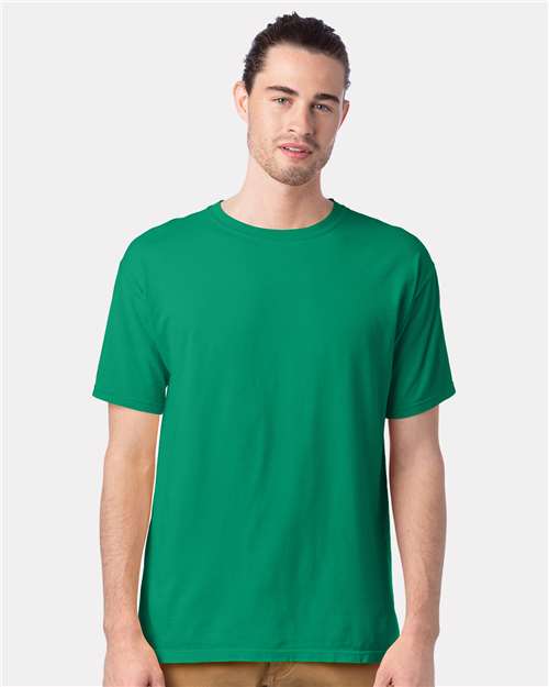 Custom Embroidered - ComfortWash by Hanes - Men's Garment-Dyed T-Shirt - Rich Green Grass - GDH100