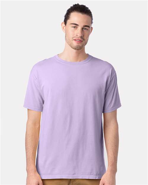 Custom Embroidered - ComfortWash by Hanes - Men's Garment-Dyed T-Shirt - Future Lavender - GDH100