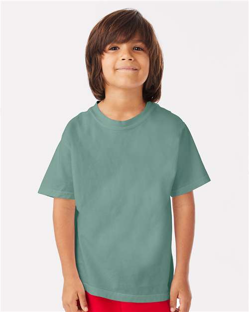 Custom Embroidered - ComfortWash by Hanes - Youth Garment-Dyed T-Shirt - GDH175