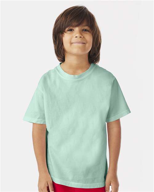 Custom Embroidered - ComfortWash by Hanes - Youth Garment-Dyed T-Shirt - GDH175