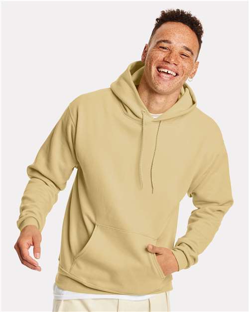 Custom Embroidered - Hanes - Unisex EcoSmart® Hooded Sweatshirt - Athletic Gold - P170