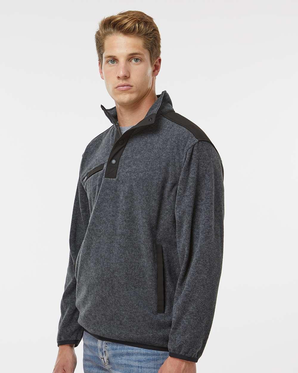 Custom Embroidery - DRI DUCK - Ranger Melange Fleece Pullover - 7353