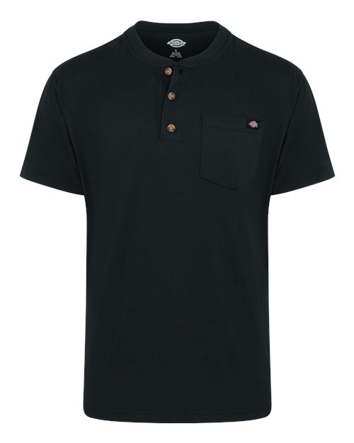 Custom Embroidered - Dickies - Men's Heavyweight Traditional Short Sleeve Henley - WS51