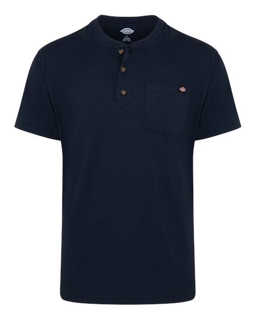 Custom Embroidered - Dickies - Men's Heavyweight Traditional Short Sleeve Henley - WS51