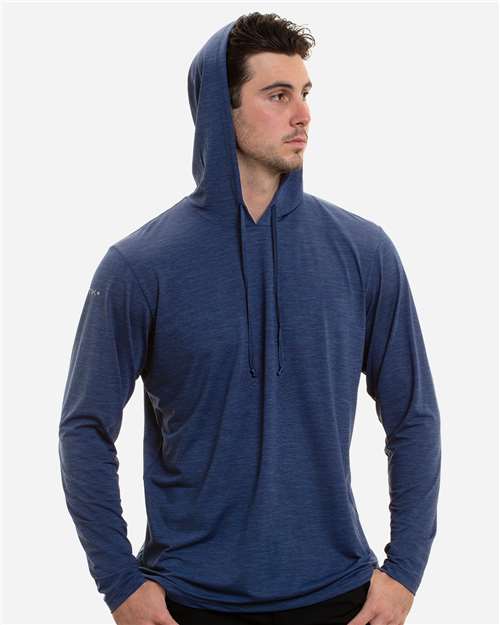 Custom Embroidered - ANETIK - Men's Low Pro Tech Hooded Long Sleeve T-Shirt - MVLPRH8