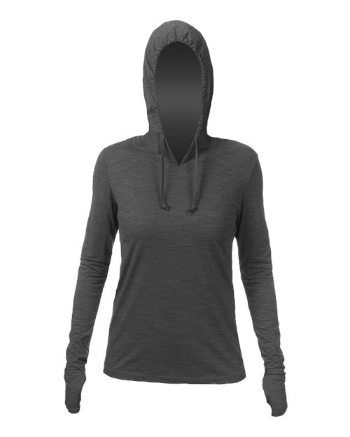 Custom Embroidered - ANETIK - Women's Breeze Tech Hooded Long Sleeve T-Shirt - WSBRZH0