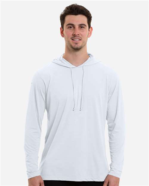 Custom Embroidered - ANETIK - Men's Low Pro Tech Hooded Long Sleeve T-Shirt - MVLPRH8