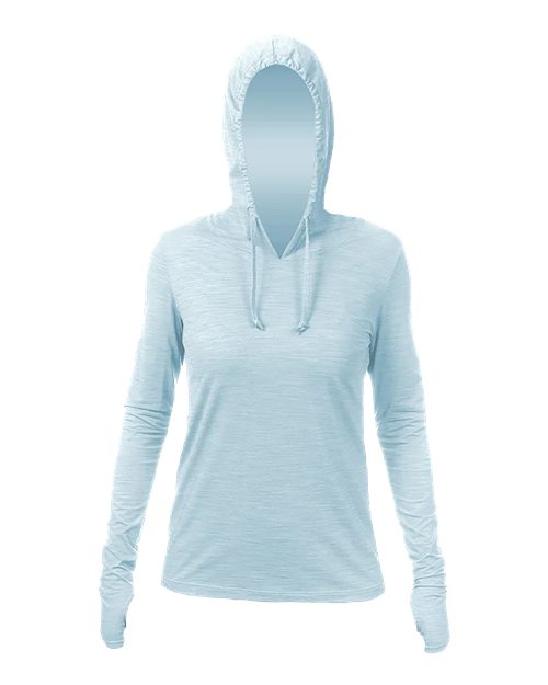 Custom Embroidered - ANETIK - Women's Breeze Tech Hooded Long Sleeve T-Shirt - WSBRZH0