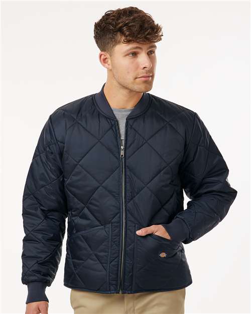 Custom Embroidered - Dickies - Men's Diamond Quilted Jacket - 6124