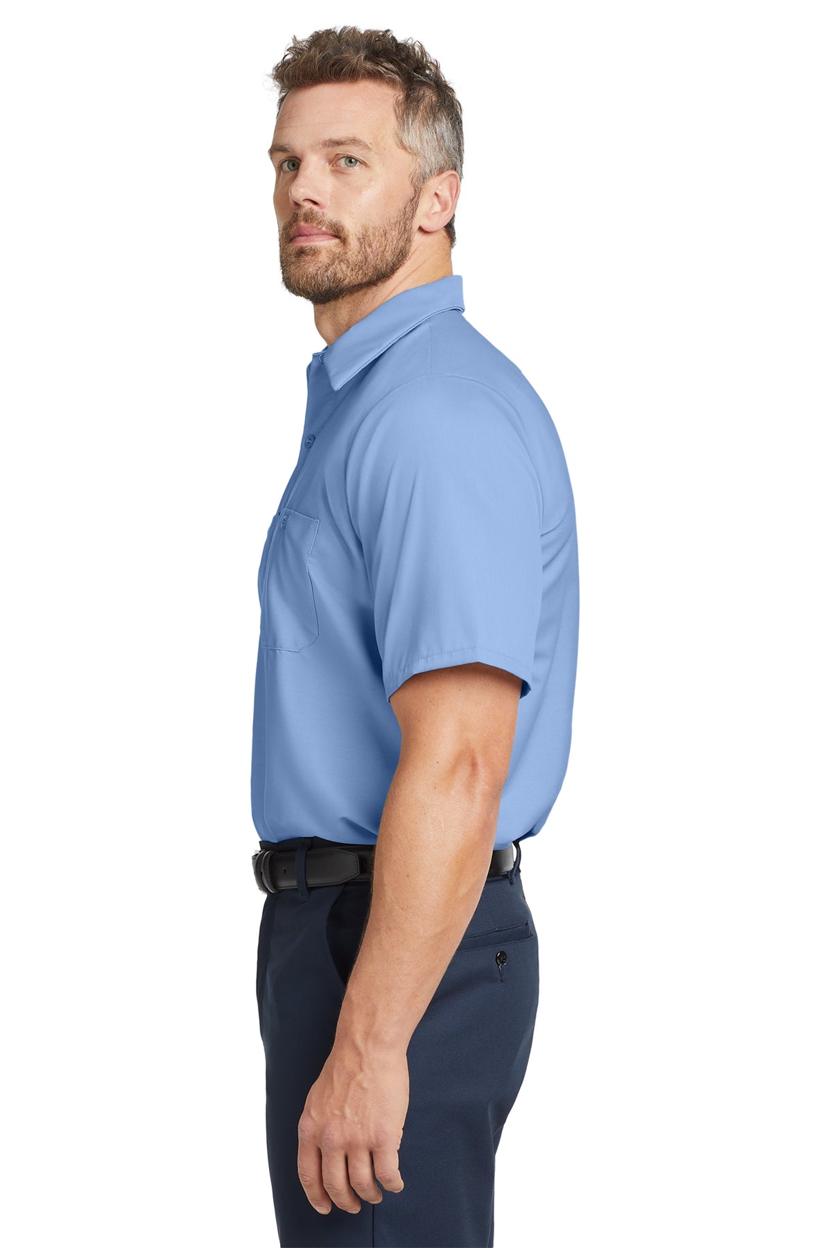 Custom Embroidered - Red Kap® Short Sleeve Industrial Work Shirt. SP24