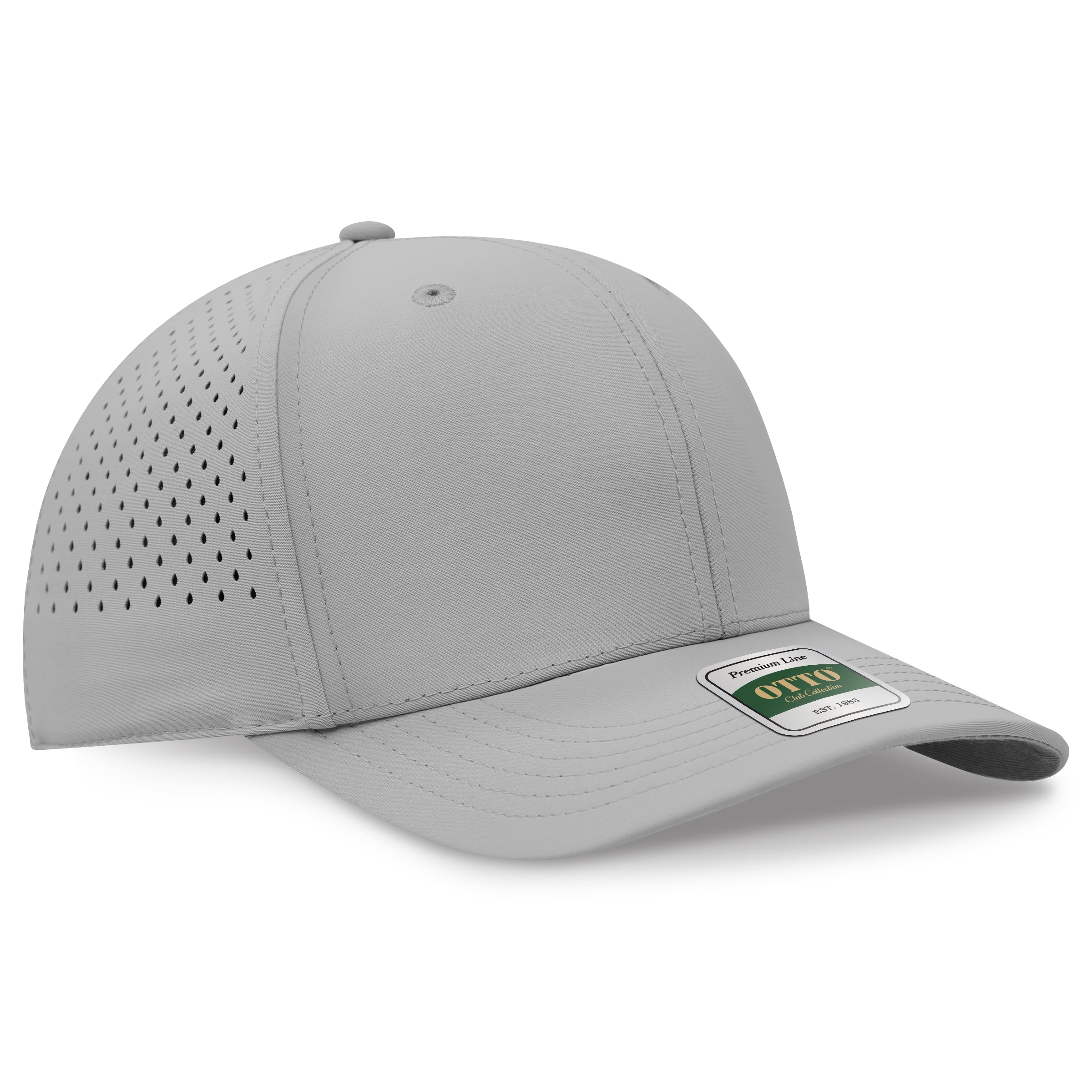 Custom Embroidered or DTF Printed - OTTO CAP® COMFY FIT® Club Collection 6 Panel Pro Style Perforated Cap