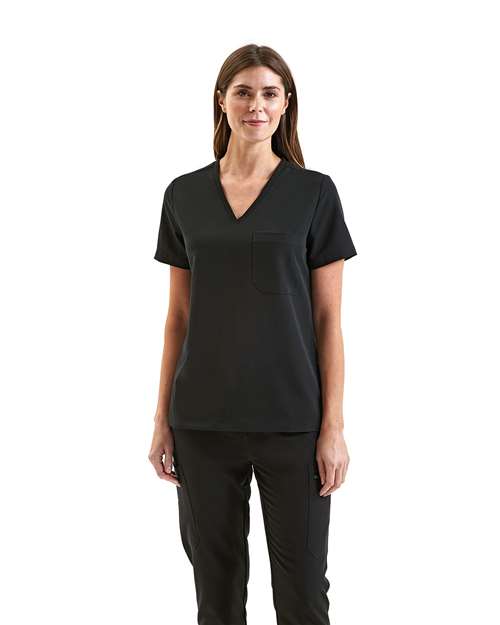 Custom Embroidered or DTF Printed - Onna - Women's Limitless V-Neck Stretch Scrub Top - NN300