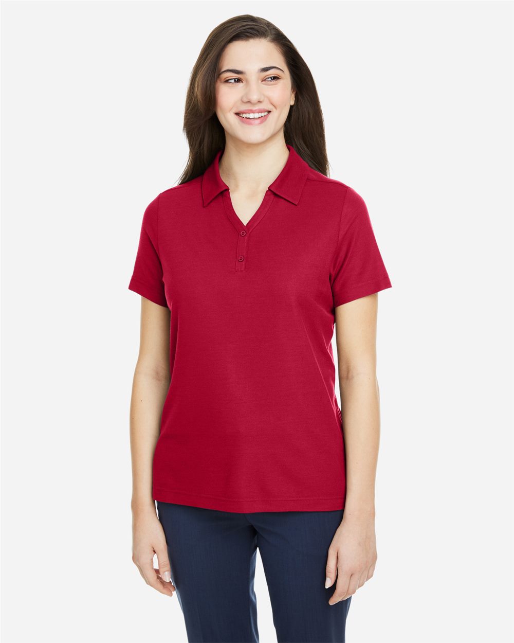 Custom Embroidered or DTF Printed - CORE365 - Women's Fusion ChromaSoft™ Pique Polo - CE112W