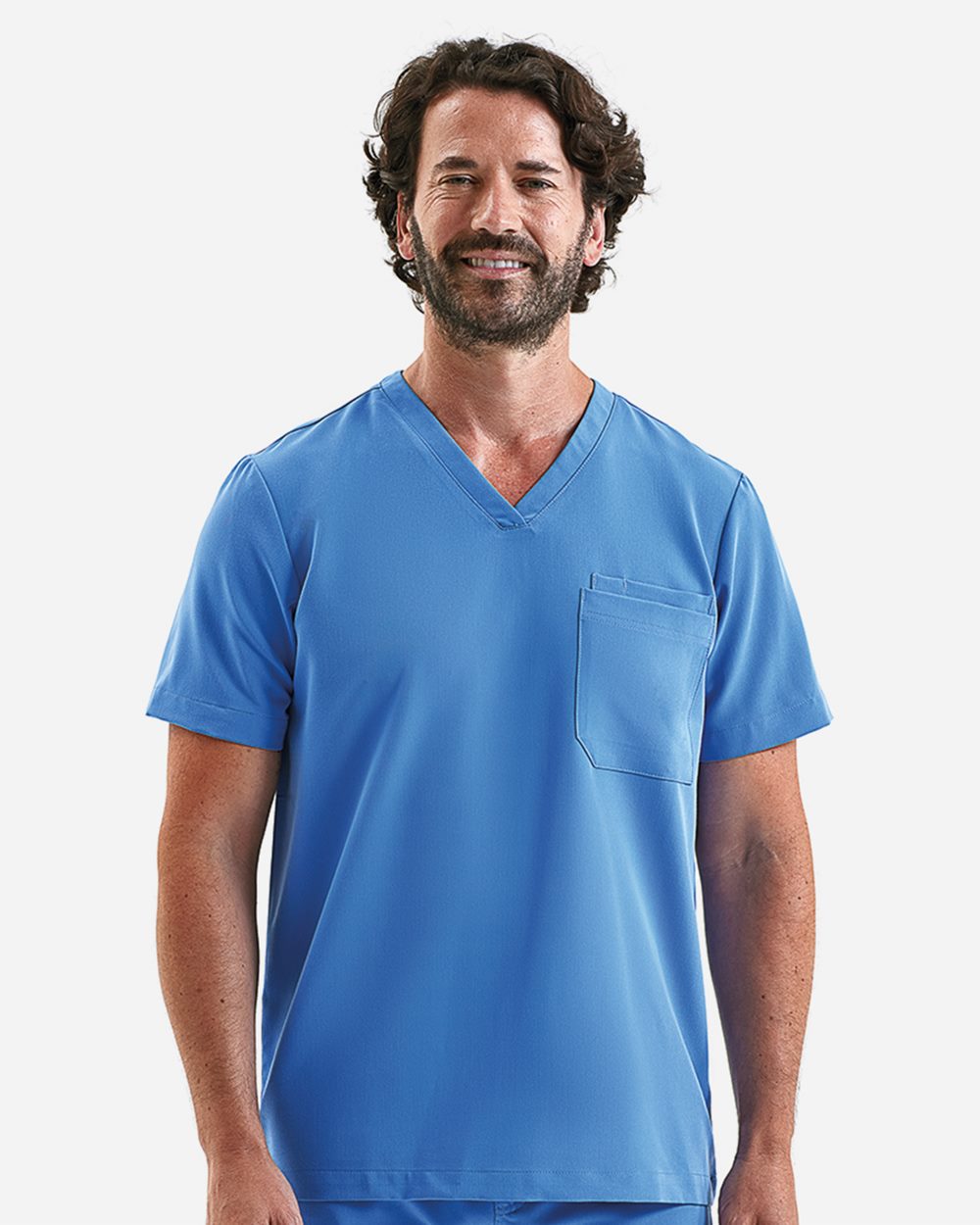 Custom Embroidered or DTF Printed - Onna - Men's Limitless V-Neck Stretch Scrub Top - NN200