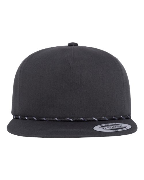 Custom Embroidered - YP Classics - Lightly Structured Five-Panel Rope Cap - 6502BD