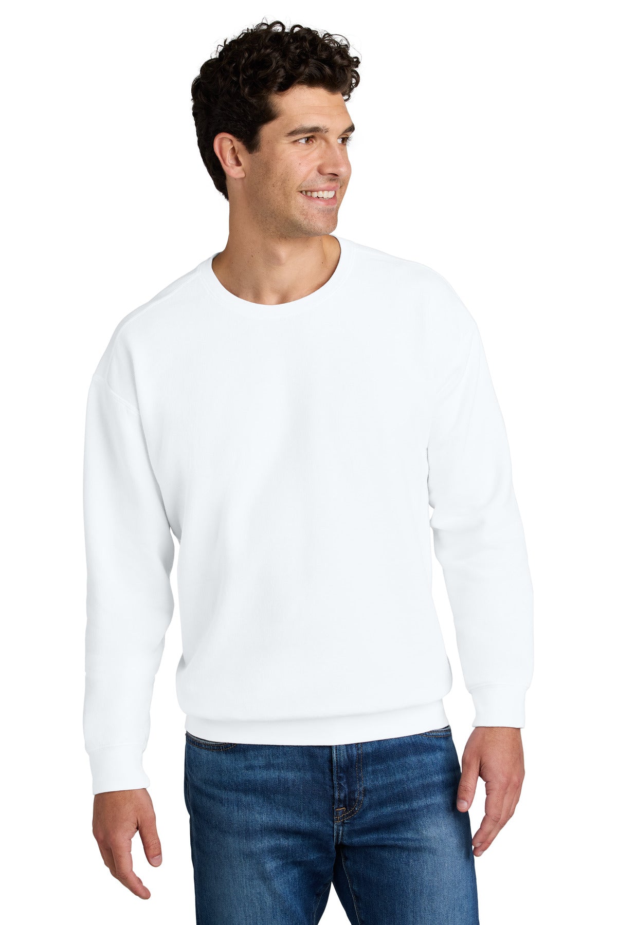 Custom Embroidery or DTF Print - Comfort Colors ® Lightweight Crewneck Sweatshirt 1466