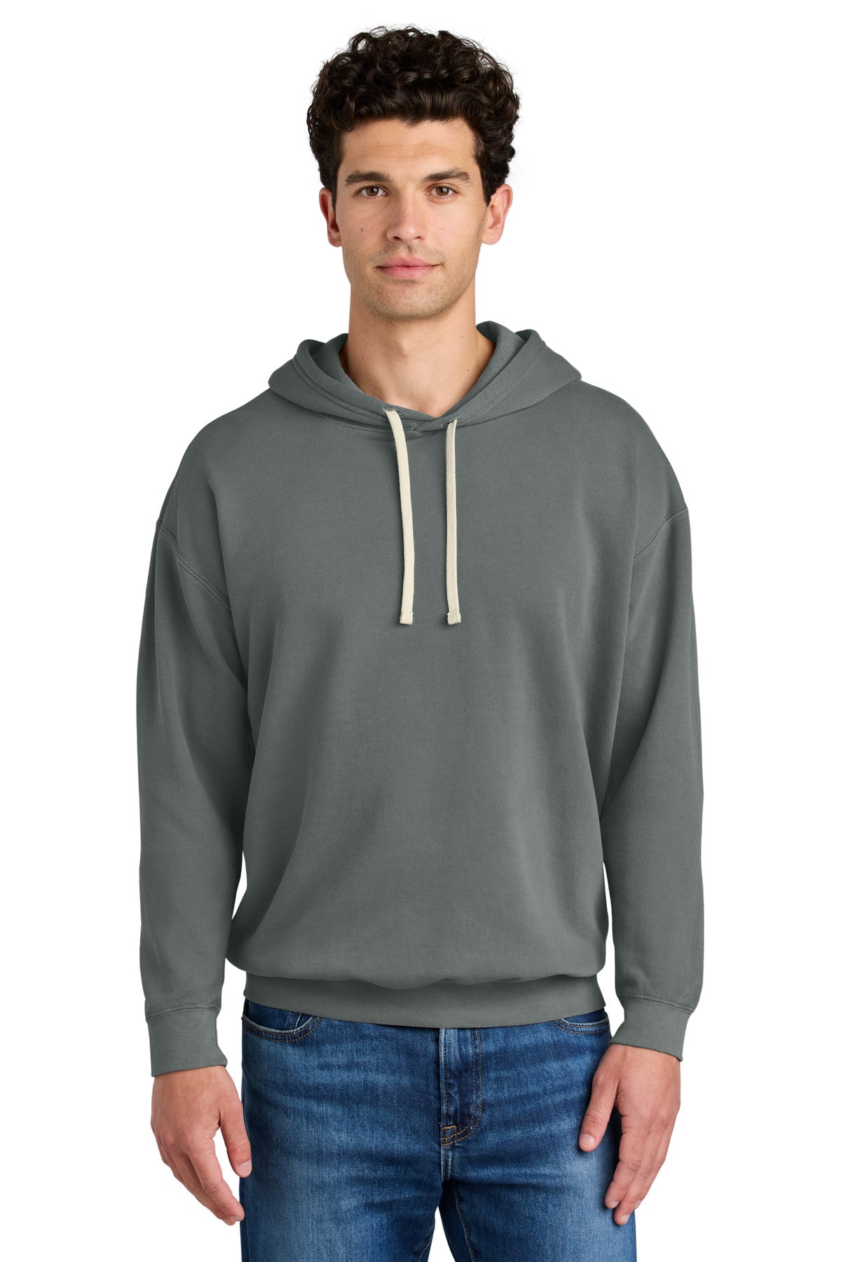 Custom Embroidery or DTF Print - Comfort Colors ® Lightweight Hooded Sweatshirt 1467