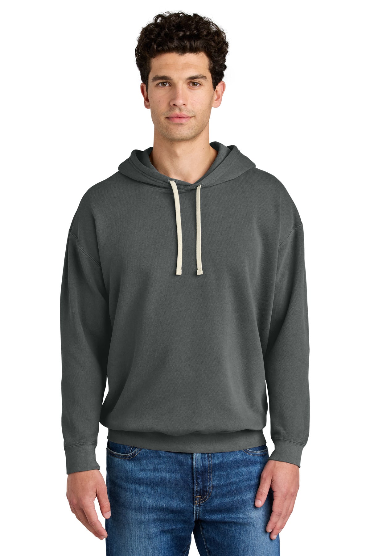 Custom Embroidery or DTF Print - Comfort Colors ® Lightweight Hooded Sweatshirt 1467