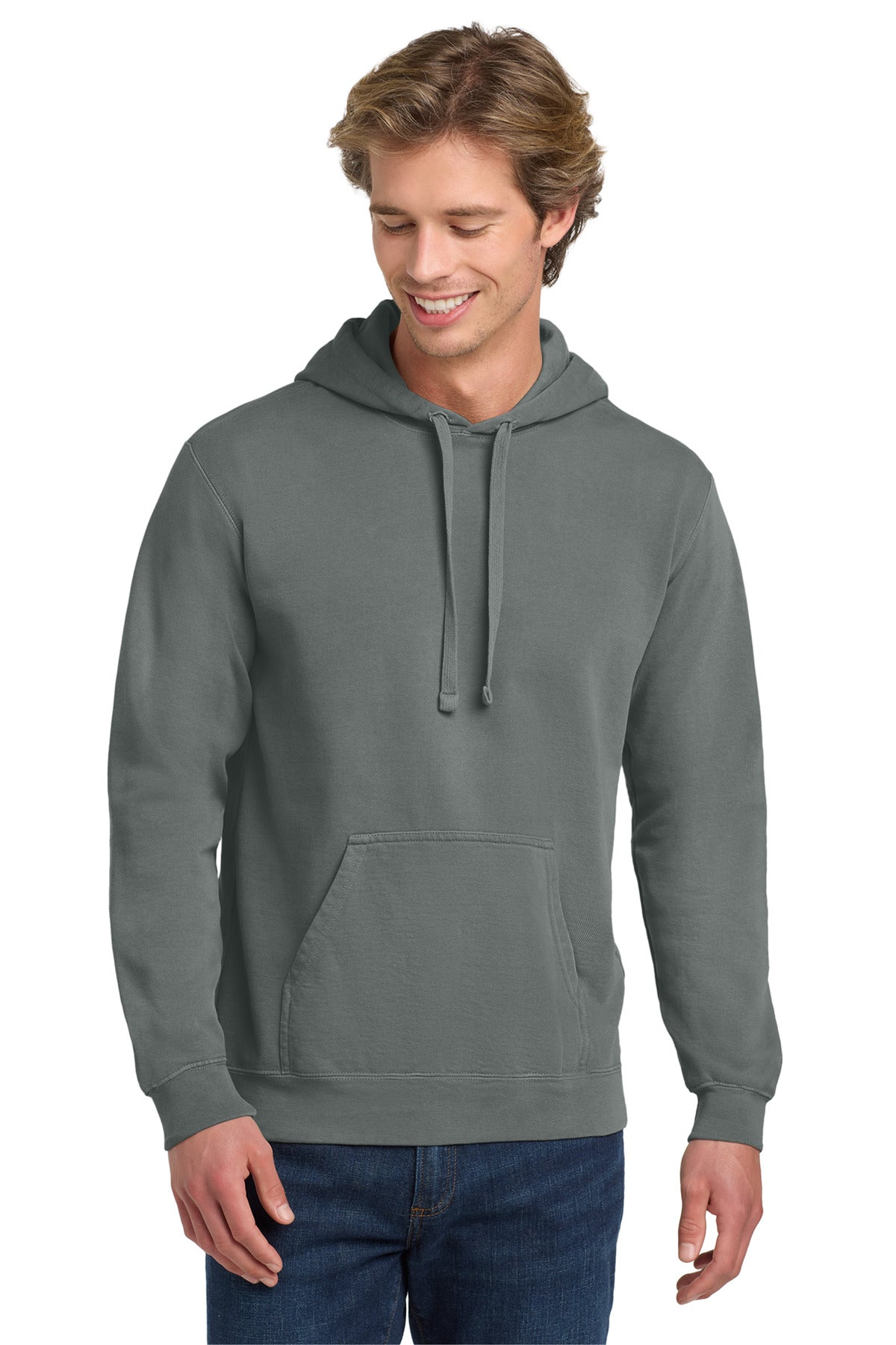 Custom Embroidery or DTF Print - COMFORT COLORS ® Ring Spun Hooded Sweatshirt. 1567