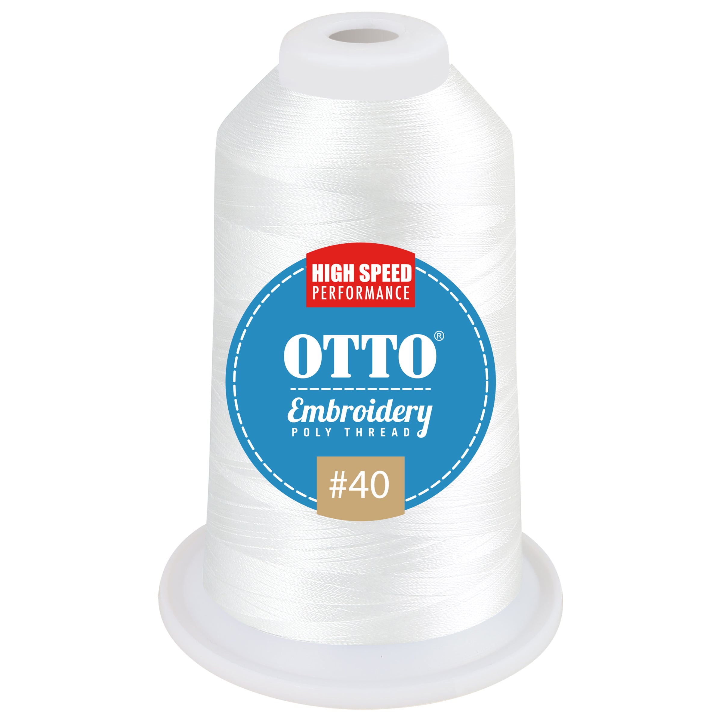 Custom Embroidered or DTF Printed - OTTO Embroidery Poly Thread #40 1,100 yd. Cone