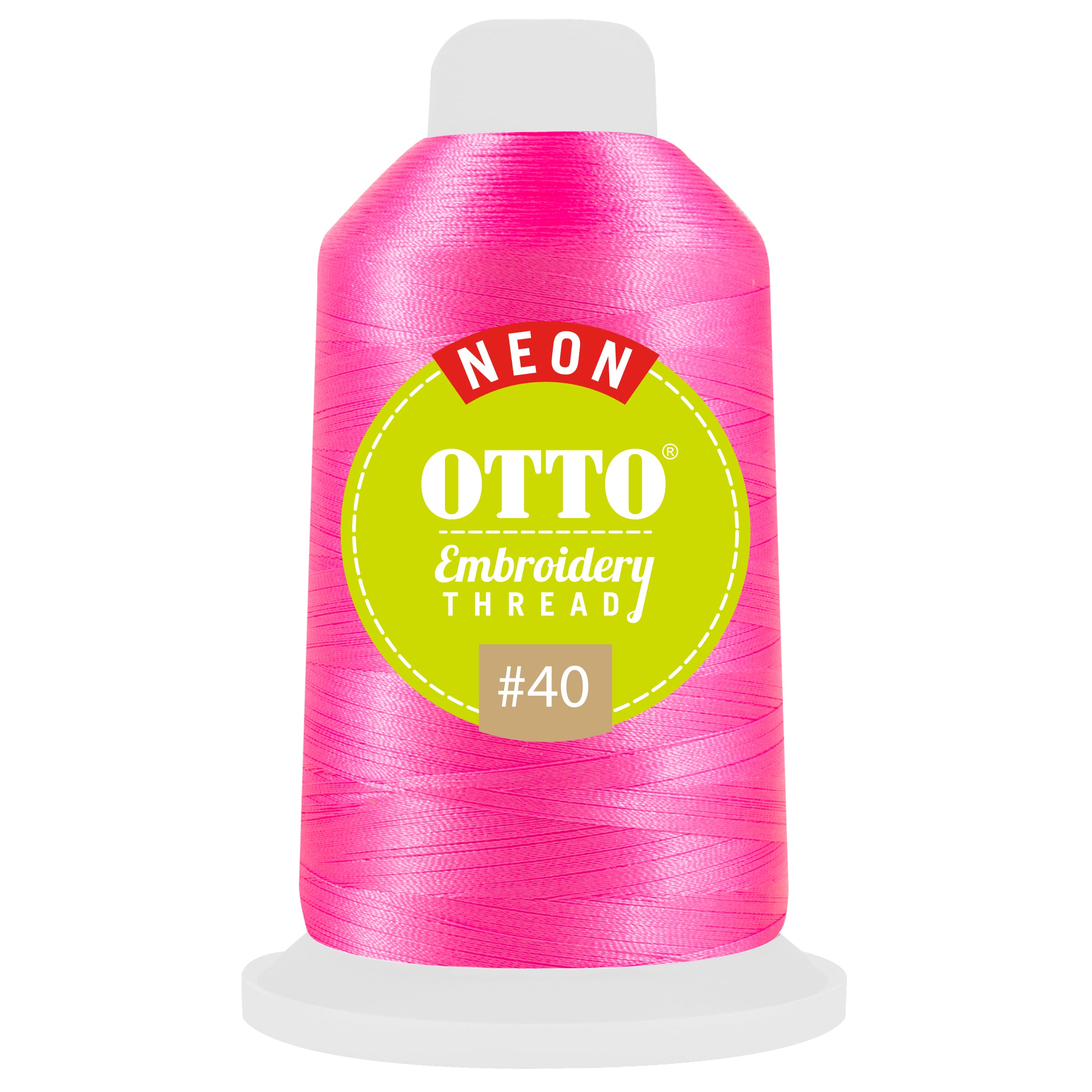 Custom Embroidered or DTF Printed - OTTO Embroidery Neon Thread #40 1,100 yd. Cone