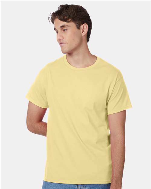 Custom Embroidered - Hanes - Unisex Authentic T-Shirt - Daffodil Yellow - 5250