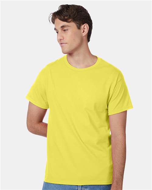 Custom Embroidered - Hanes - Unisex Authentic T-Shirt - Yellow - 5250