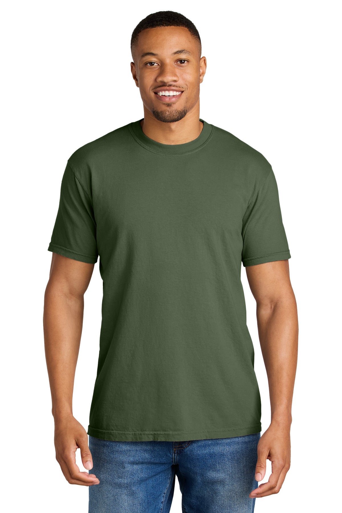 Custom Embroidery or DTF Print - COMFORT COLORS ® Heavyweight Ring Spun Tee. 1717