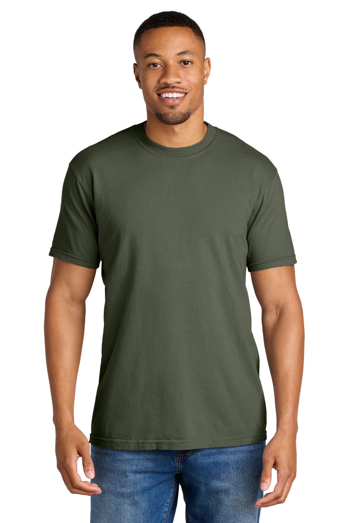 Custom Embroidery or DTF Print - COMFORT COLORS ® Heavyweight Ring Spun Tee. 1717