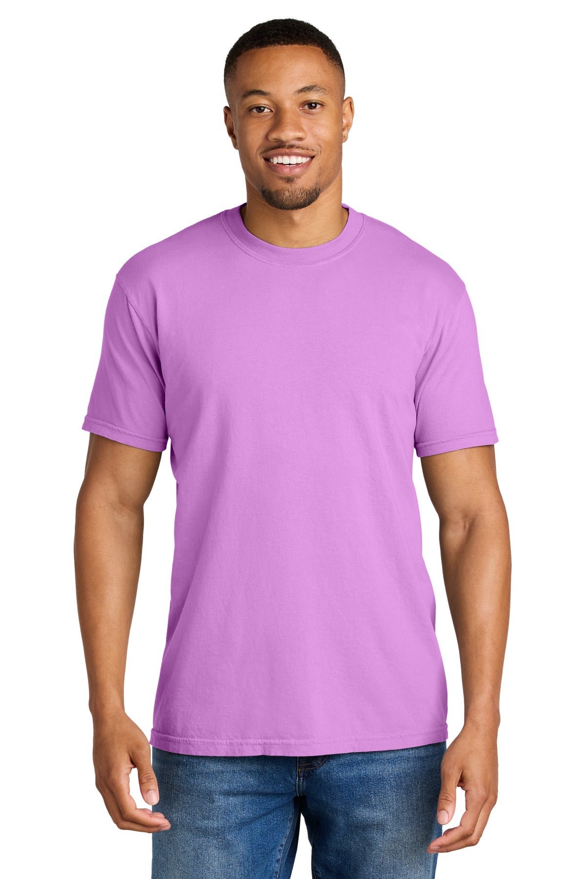 Custom Embroidery or DTF Print - COMFORT COLORS ® Heavyweight Ring Spun Tee. 1717