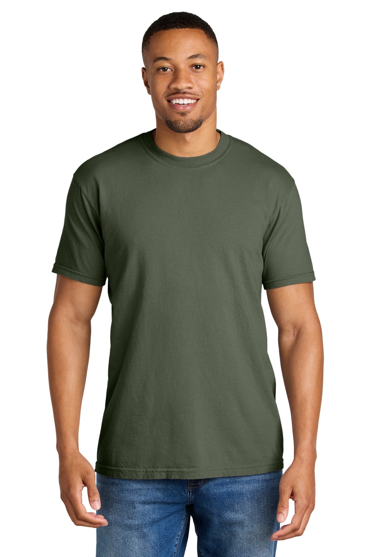 Custom Embroidery or DTF Print - COMFORT COLORS ® Heavyweight Ring Spun Tee. 1717