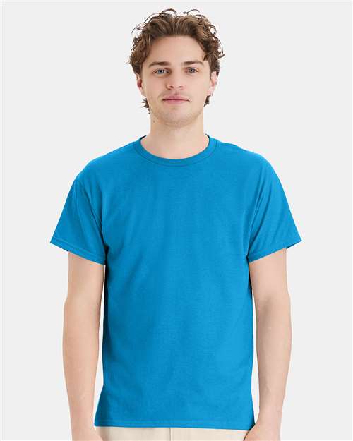Custom Embroidered - Hanes - Unisex EcoSmart® T-Shirt - Teal - 5170