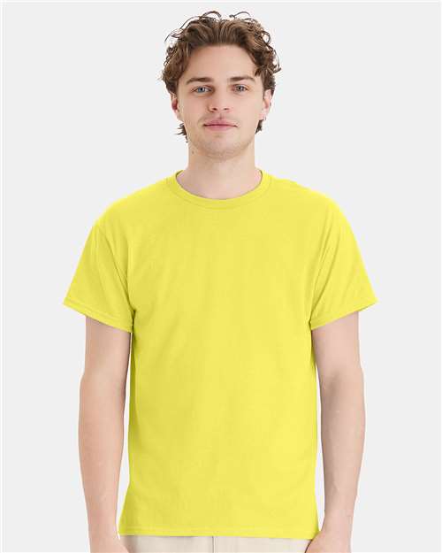 Custom Embroidered - Hanes - Unisex EcoSmart® T-Shirt - Yellow - 5170