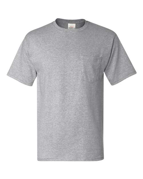 Custom Embroidered - Hanes - Men's Authentic Pocket T-Shirt - 5590