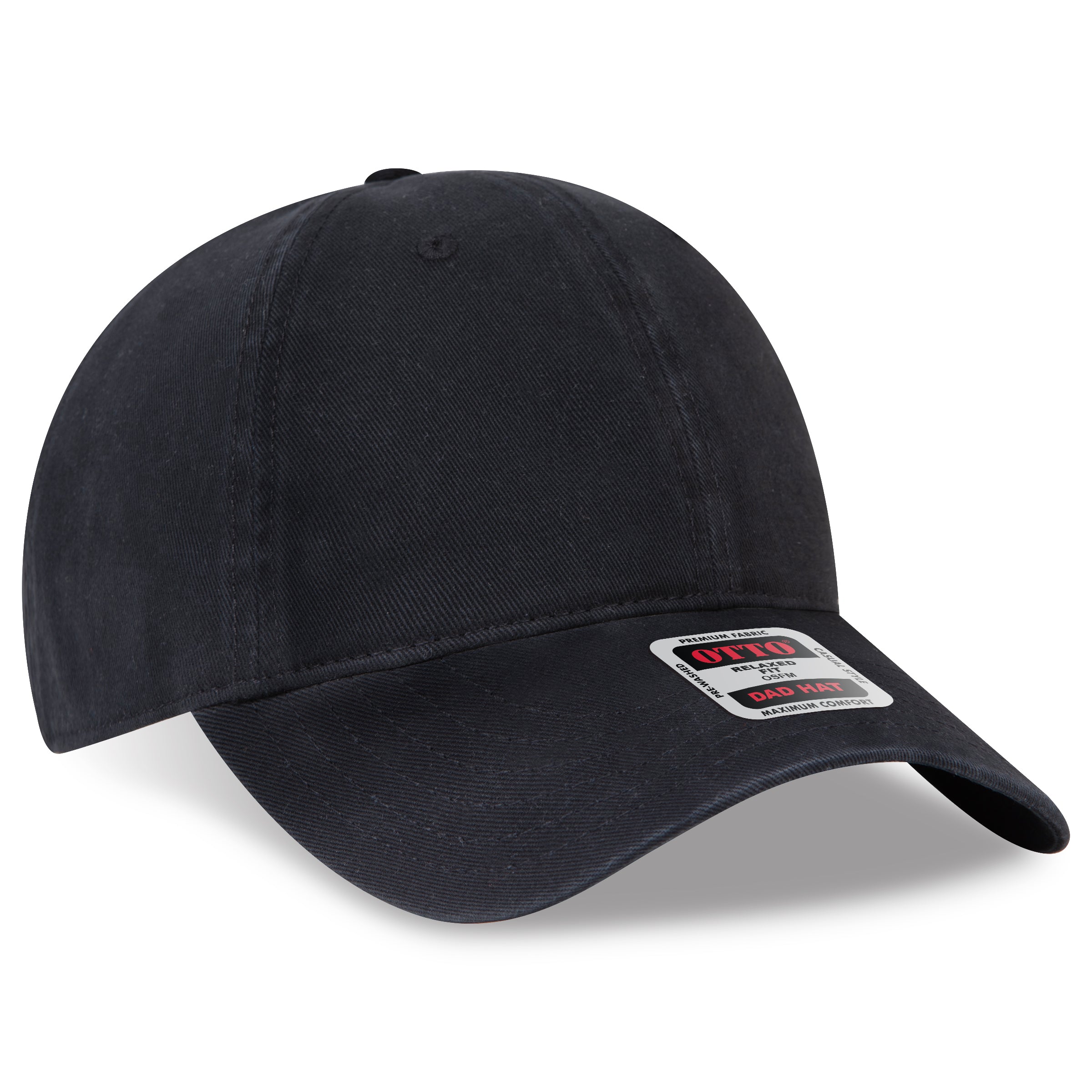 Custom Embroidered or DTF Printed - OTTO CAP® 6 Panel Low Profile Dad Hat