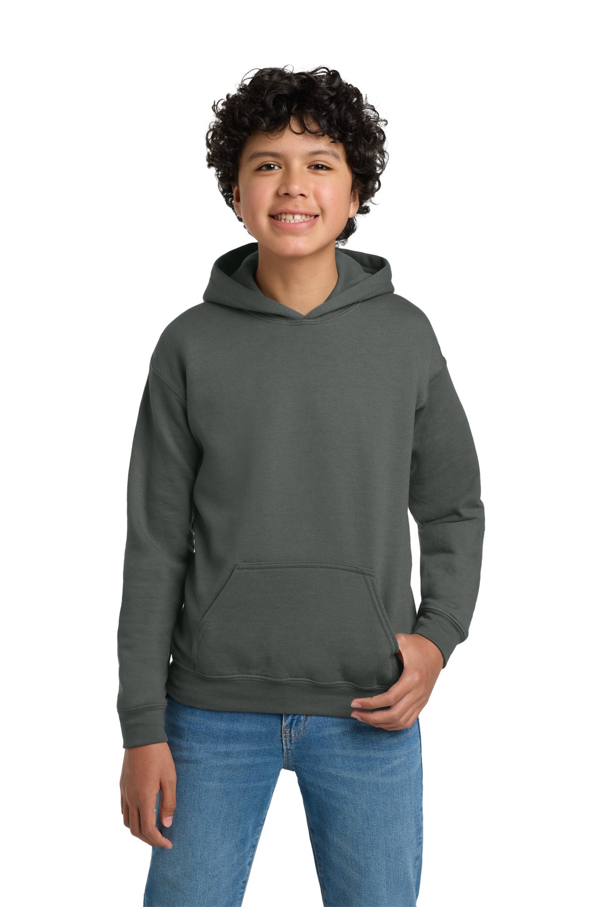 Custom Embroidered or DTF Printed - Gildan ® - Youth Heavy Blend™ Hooded Sweatshirt. 18500B