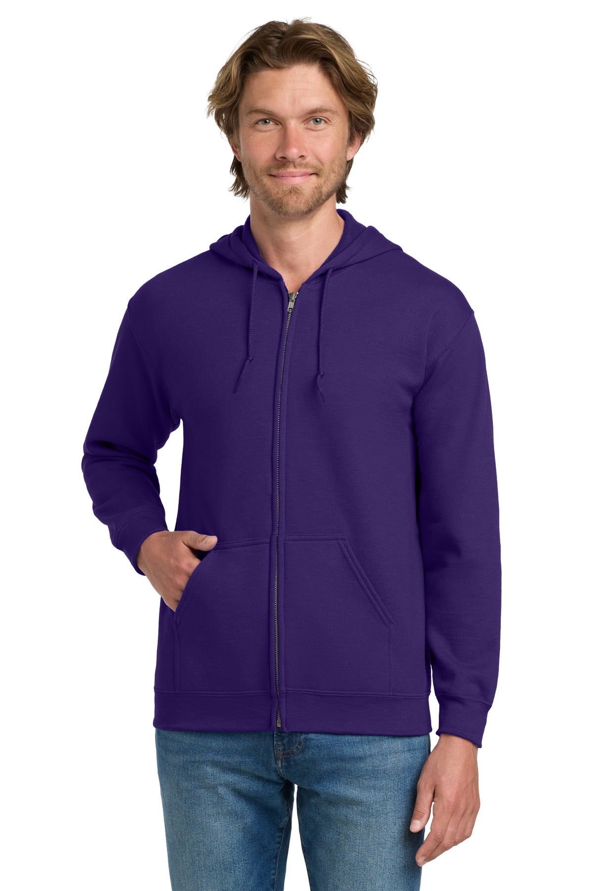 Custom Embroidered or DTF Printed - Gildan ® - Heavy Blend™ Full-Zip Hooded Sweatshirt. 18600