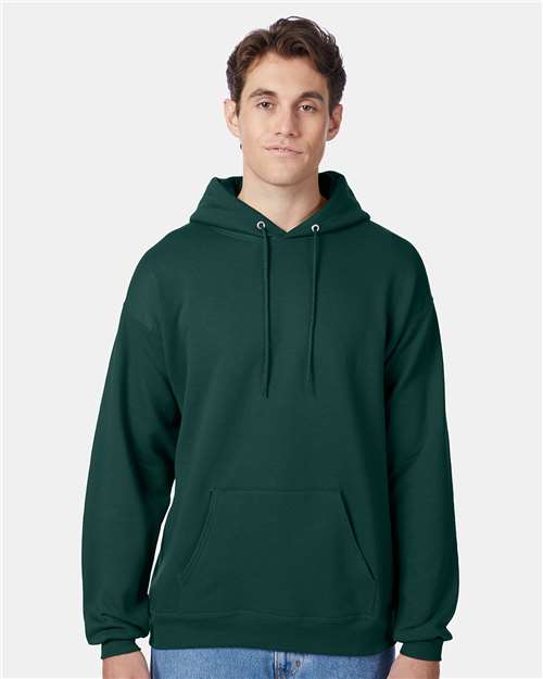 Custom Embroidered - Hanes - Unisex EcoSmart® Hooded Sweatshirt - Deep Forest - P170