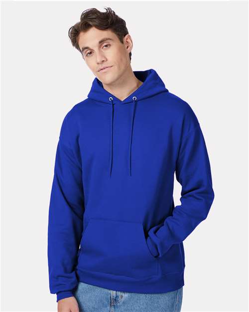 Custom Embroidered - Hanes - Unisex EcoSmart® Hooded Sweatshirt - Deep Royal - P170