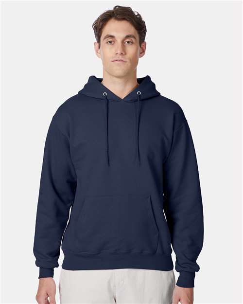 Custom Embroidered - Hanes - Unisex Ultimate Cotton® Hooded Sweatshirt - Navy - F170