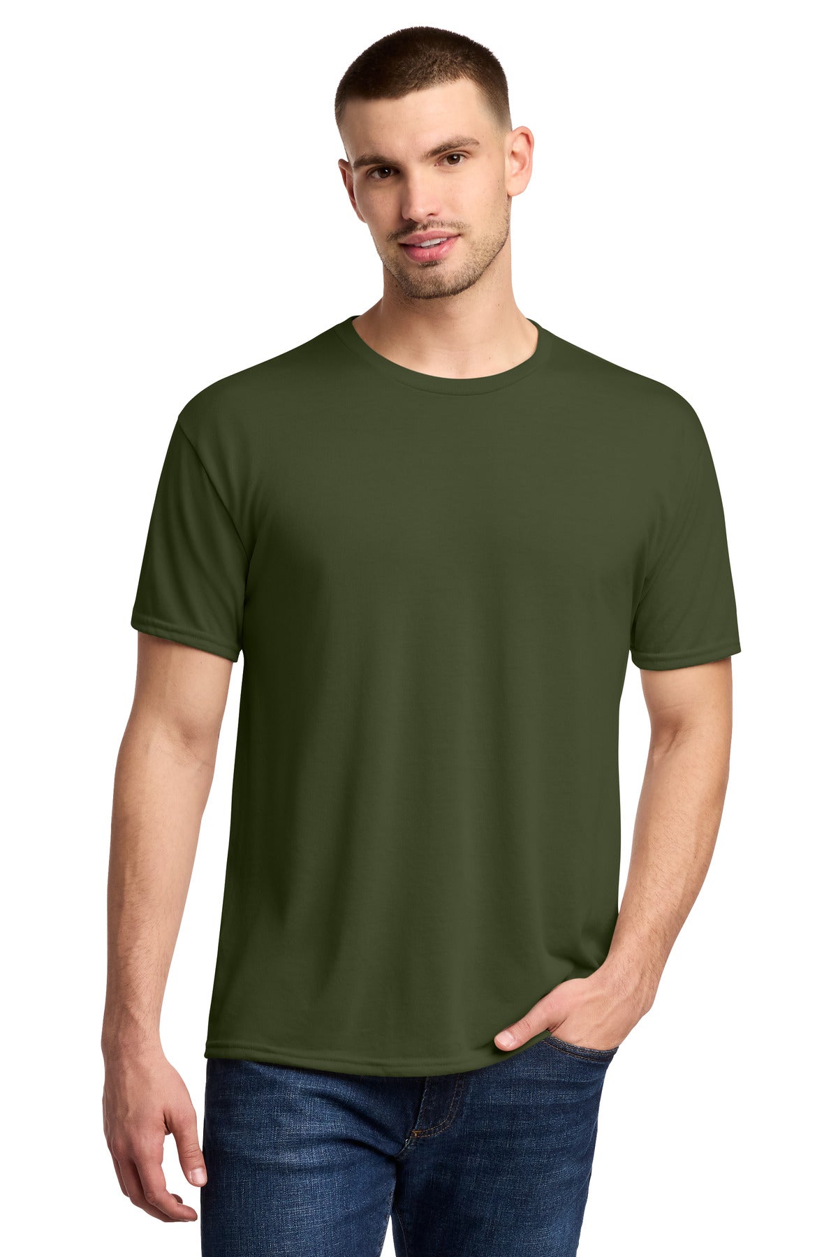 Custom Embroidery or DTF Print - Jerzees ® Dri-Power ® 100% Polyester T-Shirt. 21M