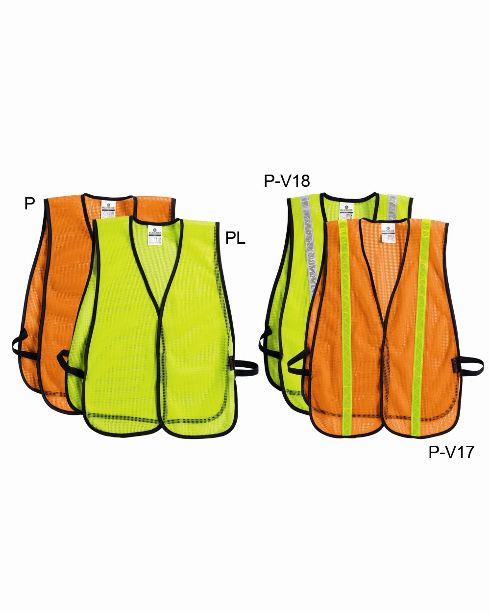 Custom Embroidery - Kishigo - P-Series Mesh Vest - PL-V17-V18