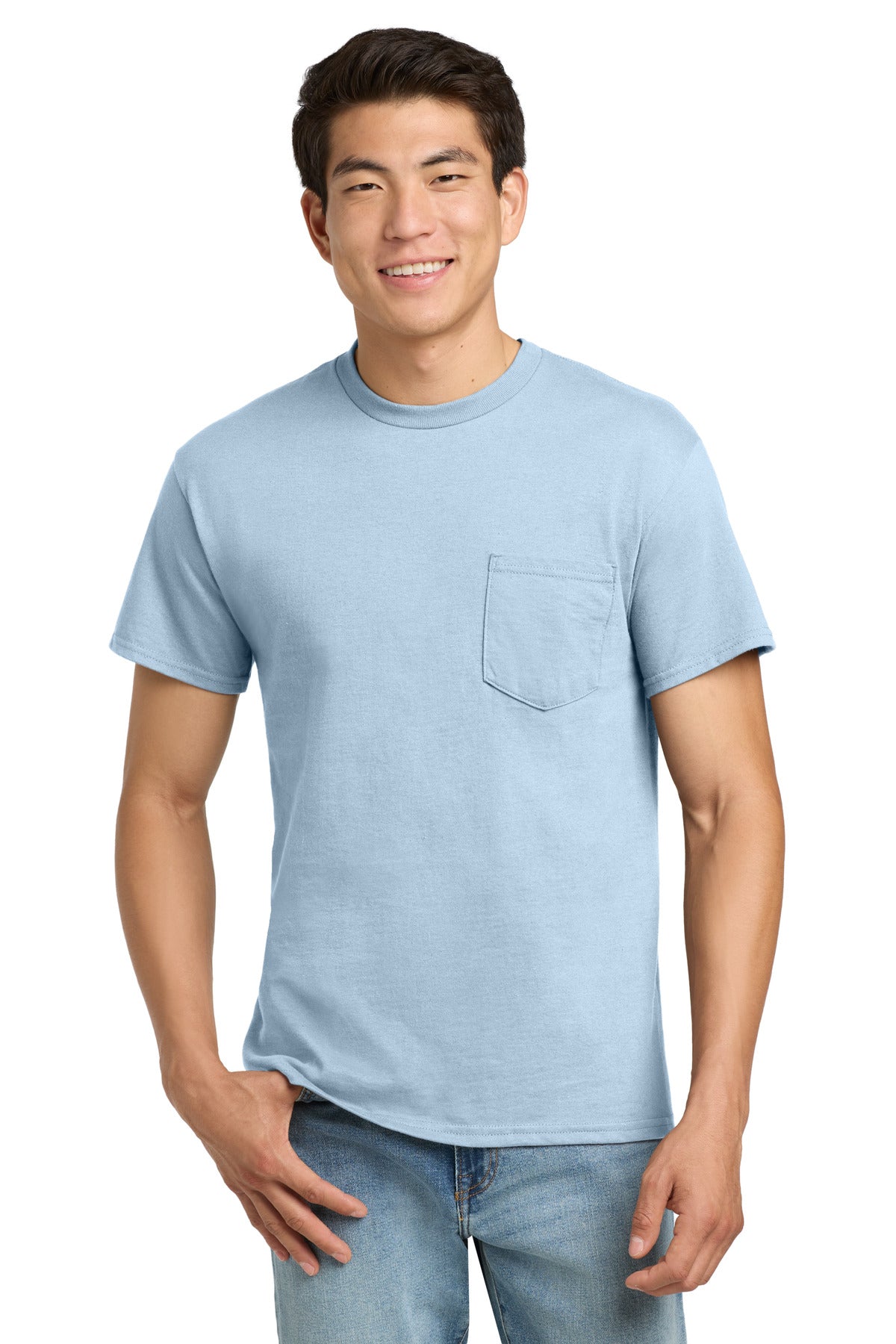 Custom Embroidered or DTF Printed - Gildan ® - Ultra Cotton ® 100% US Cotton T-Shirt with Pocket. 2300