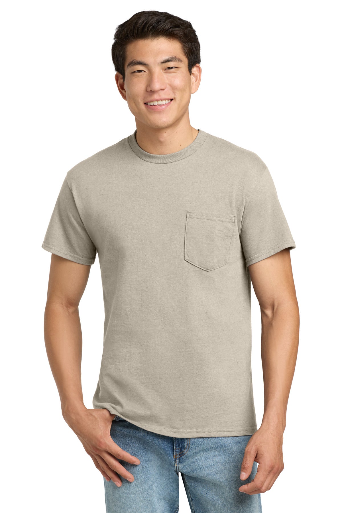 Custom Embroidered or DTF Printed - Gildan ® - Ultra Cotton ® 100% US Cotton T-Shirt with Pocket. 2300
