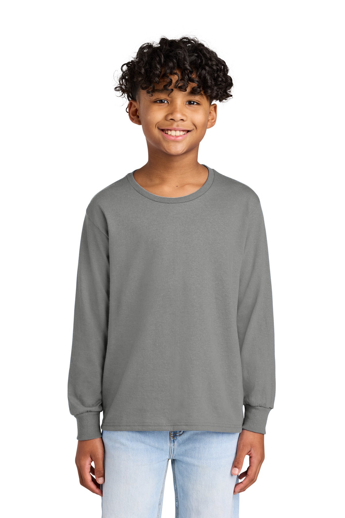 Custom Embroidery or DTF Print - Jerzees ® Youth Dri-Power ® 50/50 Cotton/Poly Long Sleeve 29BL