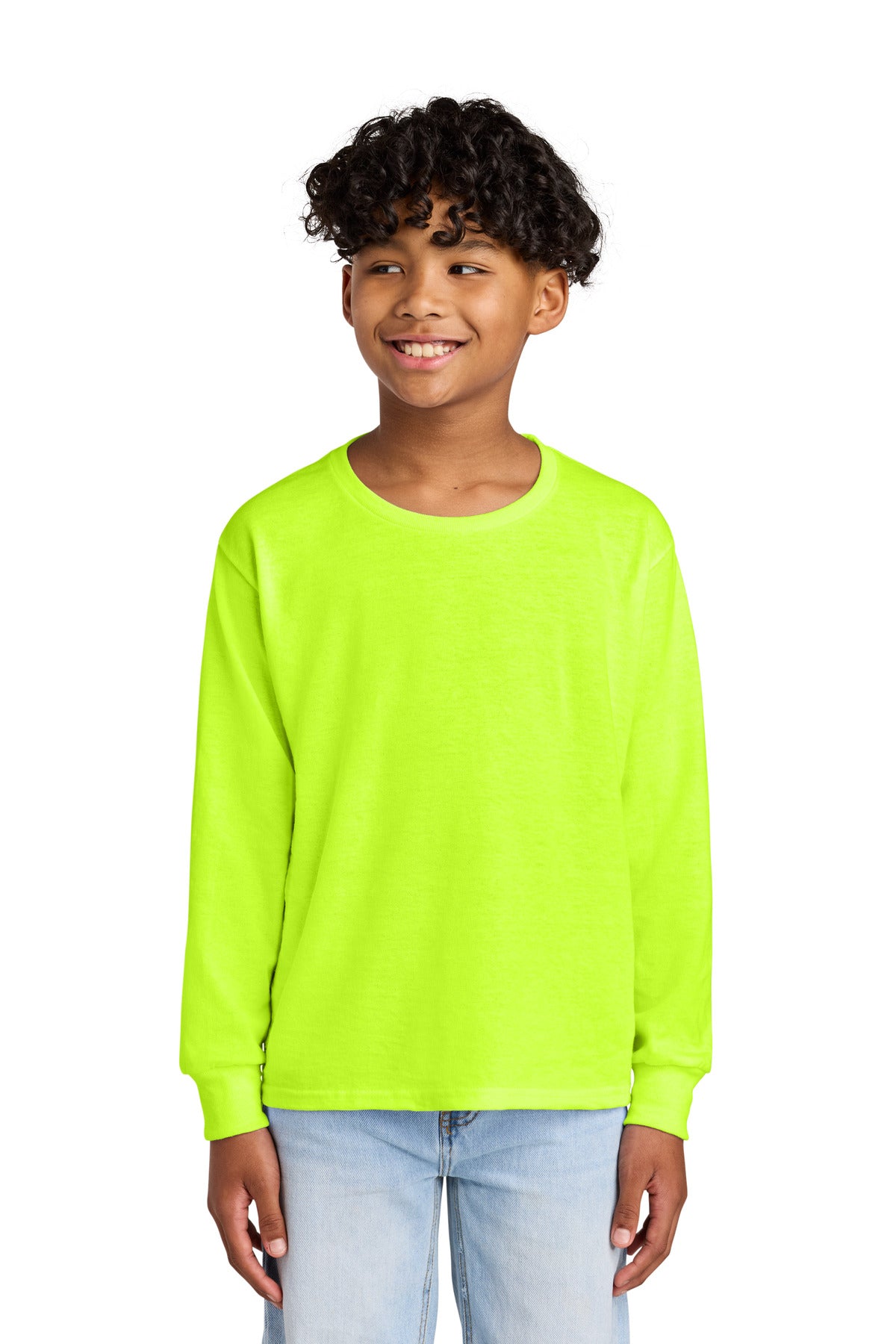 Custom Embroidery or DTF Print - Jerzees ® Youth Dri-Power ® 50/50 Cotton/Poly Long Sleeve 29BL