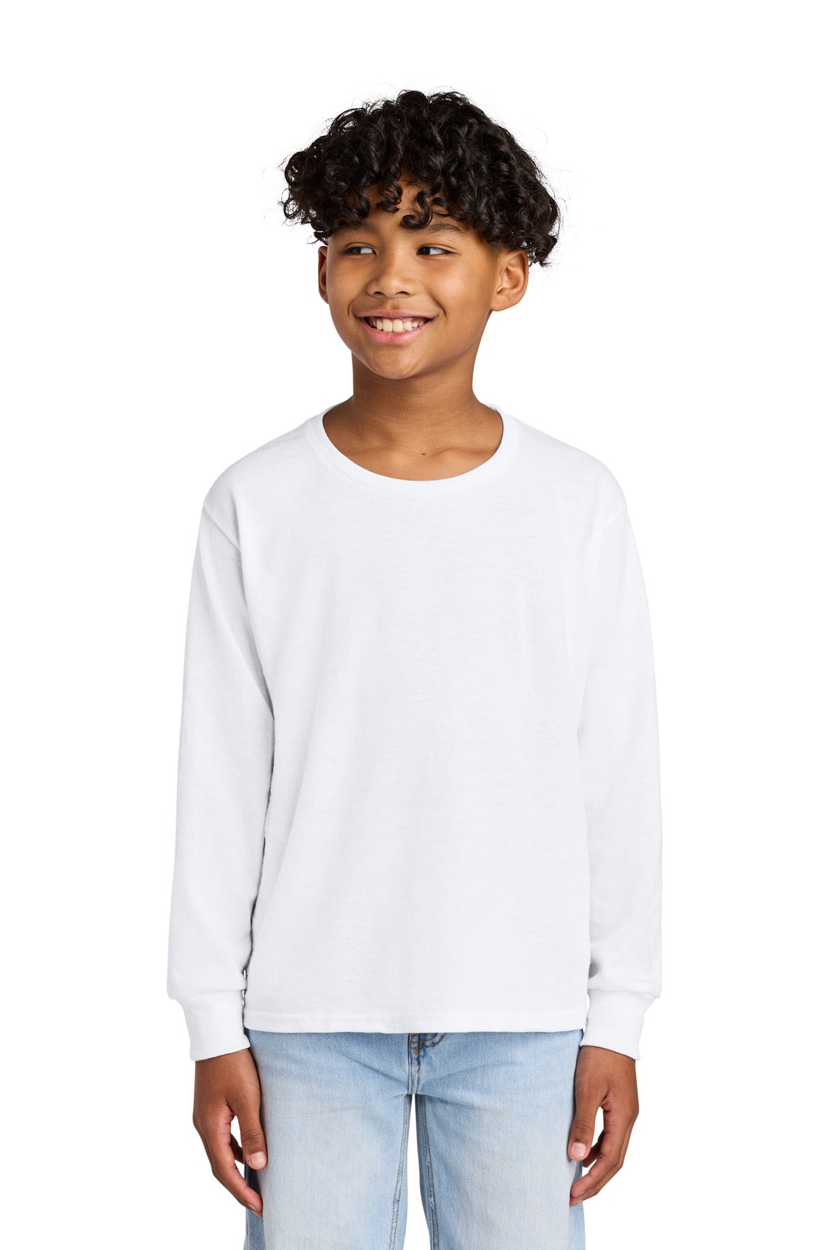 Custom Embroidery or DTF Print - Jerzees ® Youth Dri-Power ® 50/50 Cotton/Poly Long Sleeve 29BL