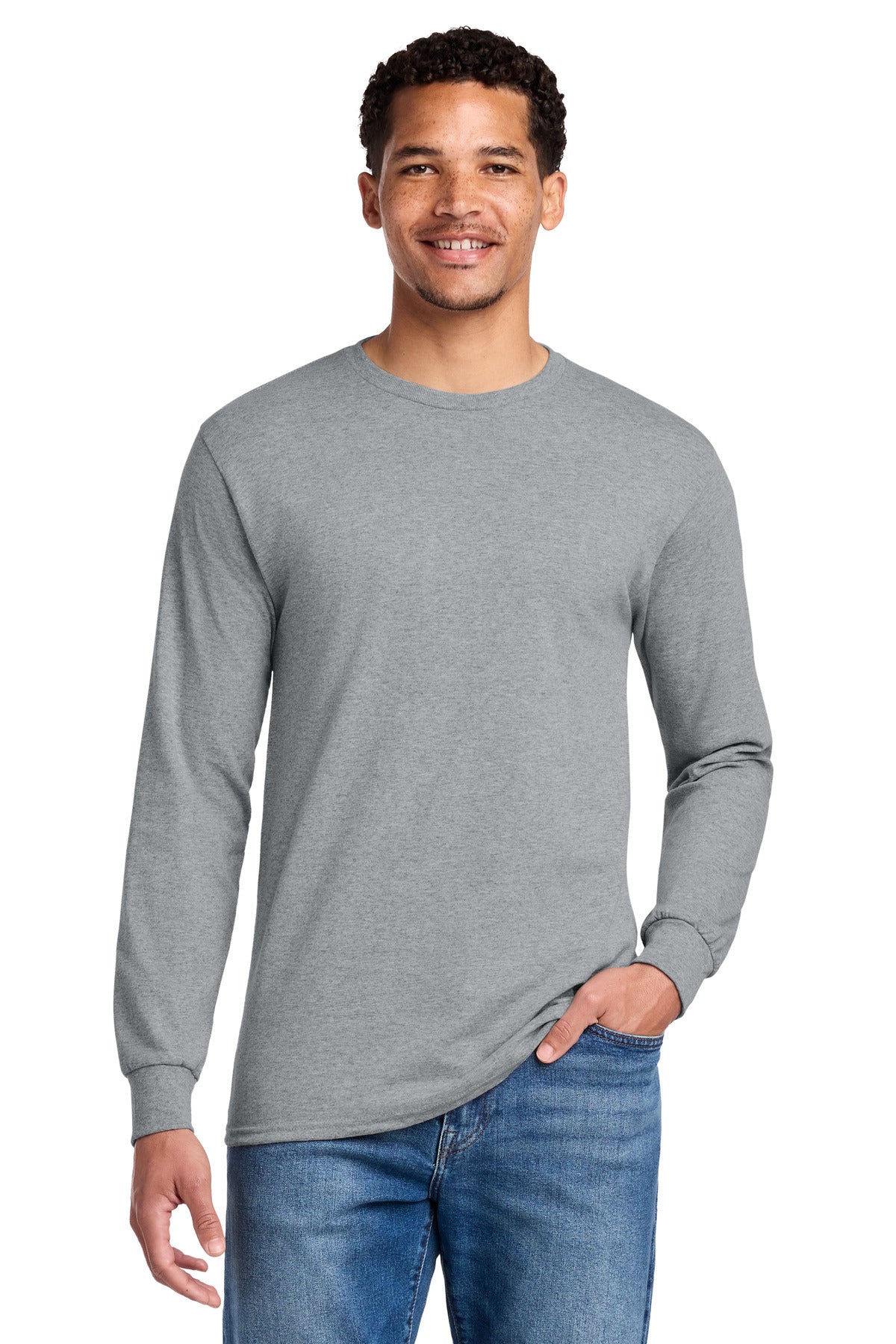 Custom Embroidery or DTF Print - Jerzees ® - Dri-Power ® 50/50 Cotton/Poly Long Sleeve T-Shirt. 29LS
